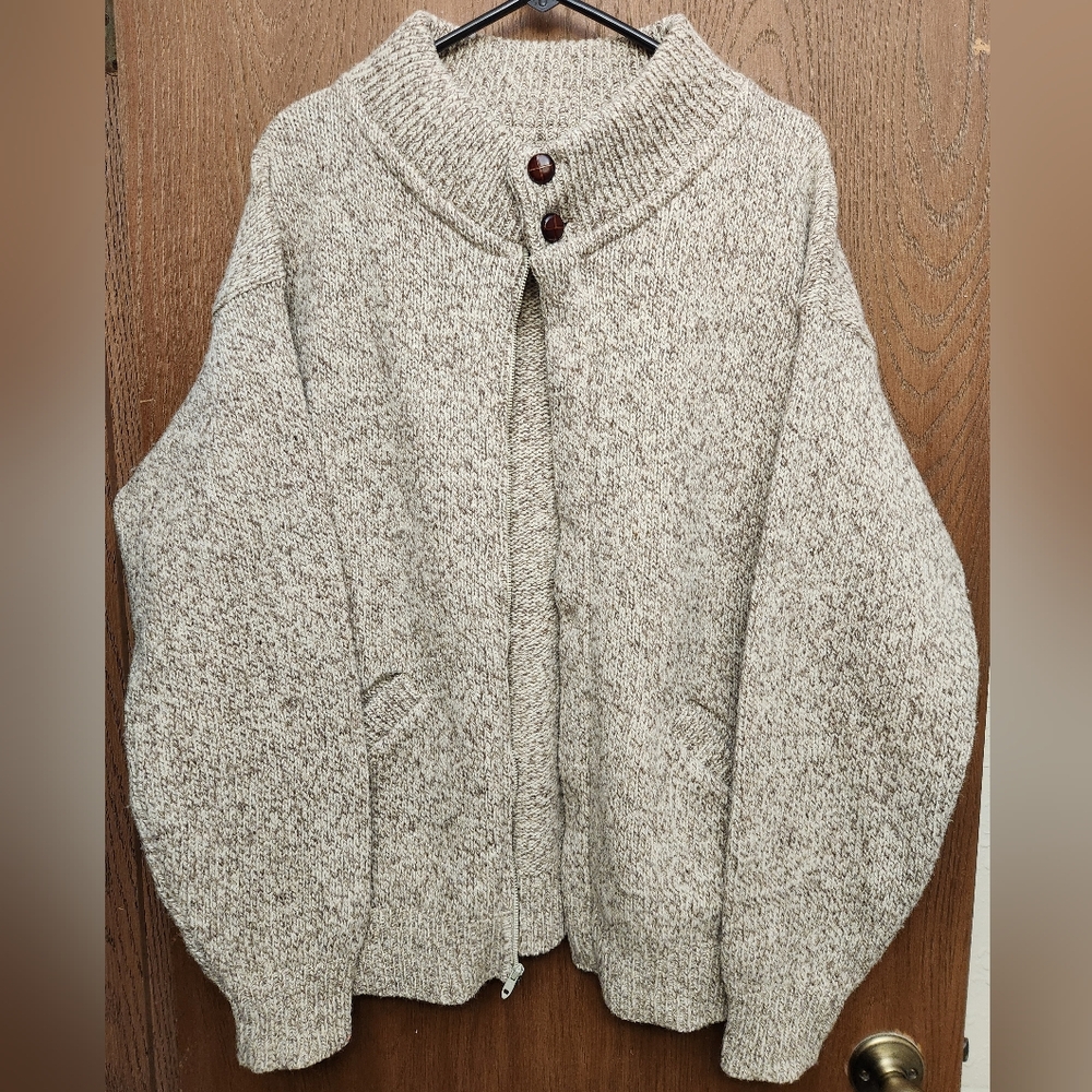 Men's Cozy Knit Zip-Up Sweater